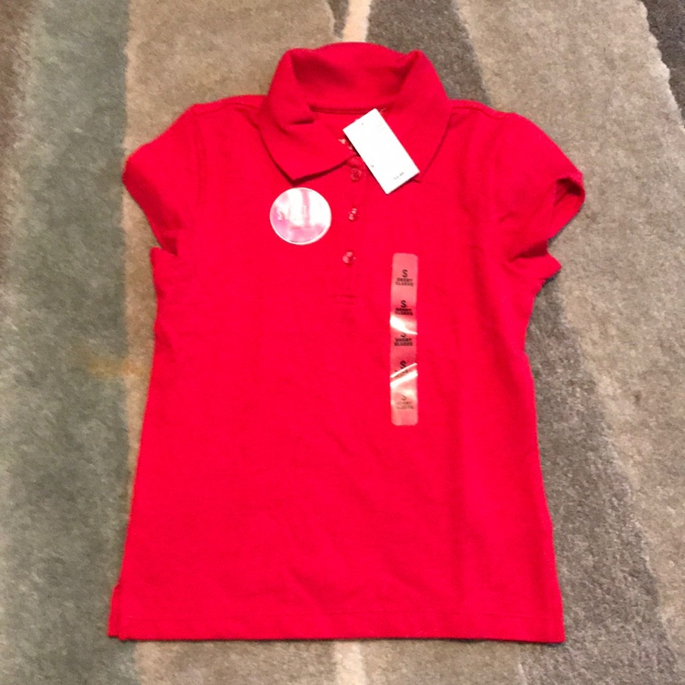 NWT Children’s Place Girls Red Polo